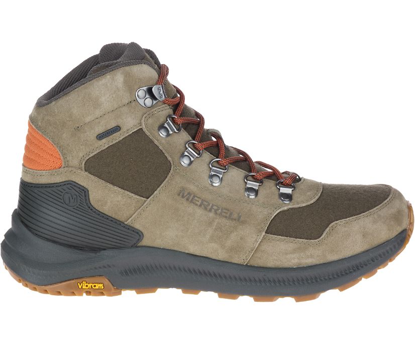 Buty Merrell Ontario 85 Wool Mid Wasserdicht - Buty Trekkingowe Męskie Merrell - Oliwkowe [QKNEU-658